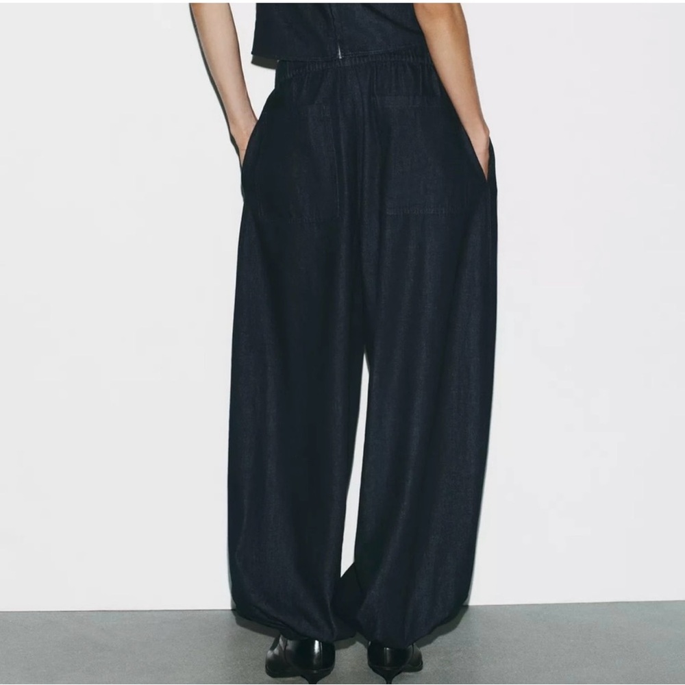 Zara trf wife leg bomhah pants - Picture 2 of 8